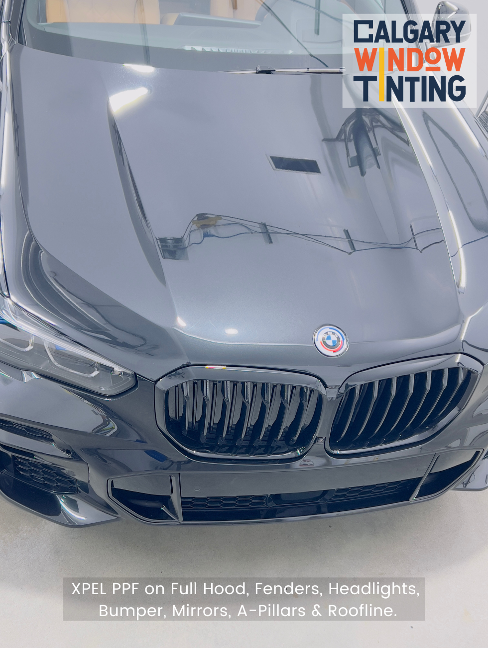 Paint protection film installed on BMW X3.