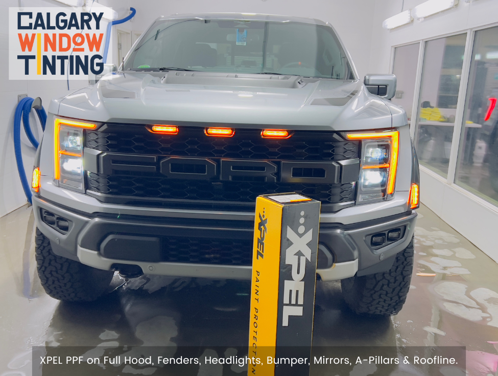 XPEL PPF in Calgary on a Ford Raptor.